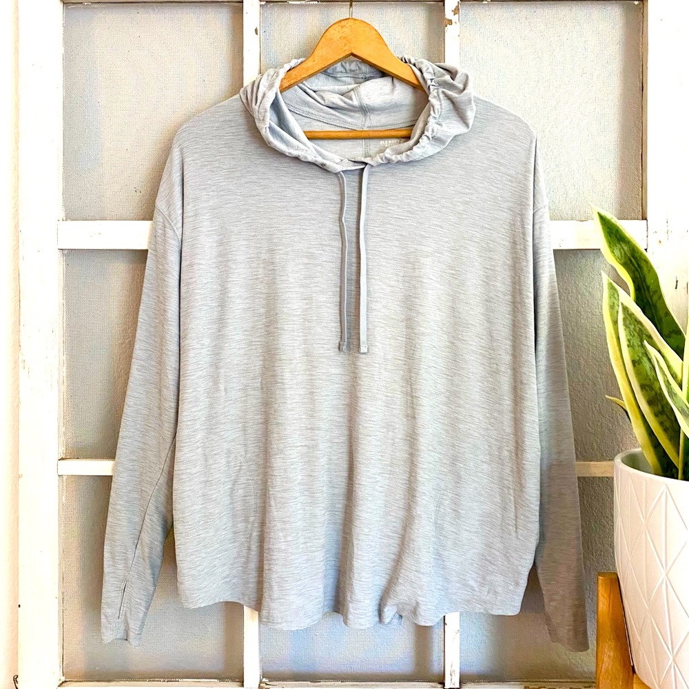 Old Navy xxl hoodie sweatshirt top active gray plus